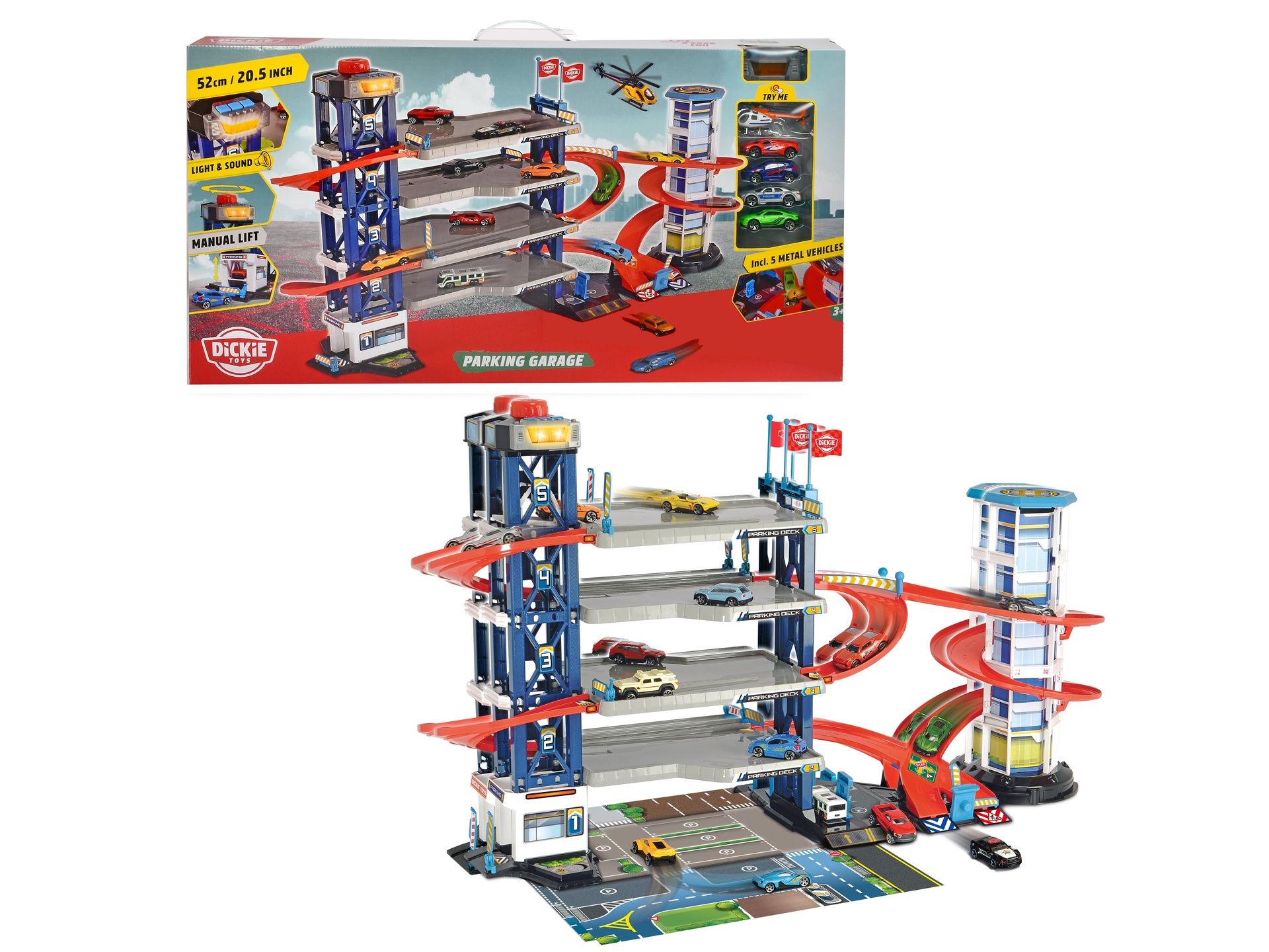 odoo-4006333030611-1766911057.jpg Dickie - City Parking Garage with 4 vehicles - Image 1