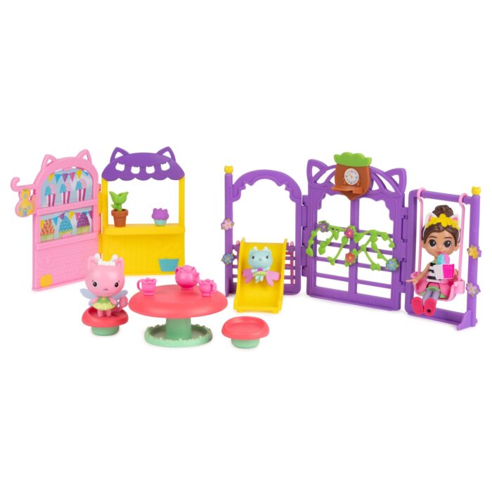 Gabby’s Dollhouse Kitty Fairy Garden Party Playset - Image 6