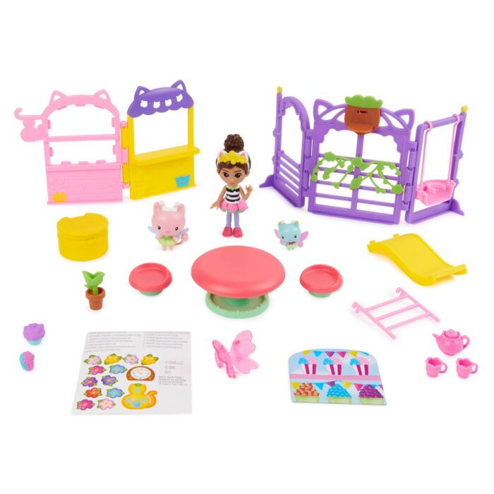 Gabby’s Dollhouse Kitty Fairy Garden Party Playset - Image 9