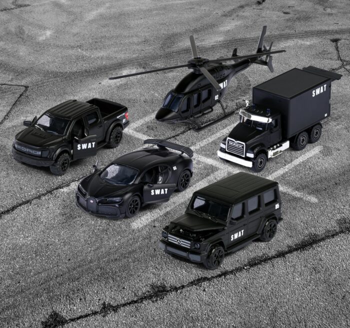 Majorette - SWAT Die-Cast Vehicle Playset - Black - 5pcs - Image 5