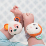 Infantino - Wrist Rattles - Monkey/Panda - Image 3
