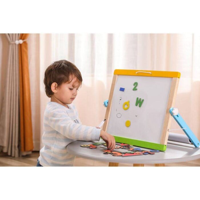 ⁦Magnetic Dry Erase And Chalk Board With Accessories - Viga⁩ - الصورة ⁦8⁩