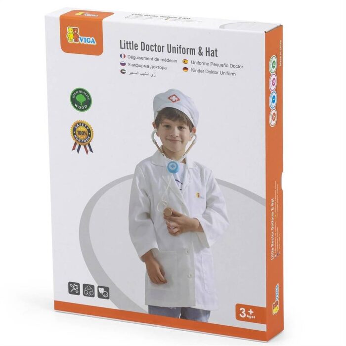 Little Doctor Uniform & Hat - Viga - Image 3