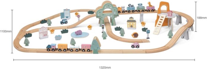 ⁦Train Set 90Pcs - PolarB⁩ - الصورة ⁦3⁩