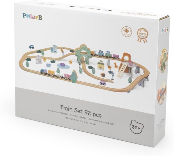 ⁦Train Set 90Pcs - PolarB⁩ - الصورة ⁦10⁩