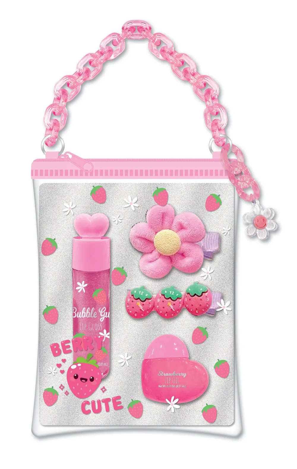 odoo-142SB-1767295733.jpg Berry Cute Lip Gloss & Hair Accessory Set – Hot Focus - Image 1