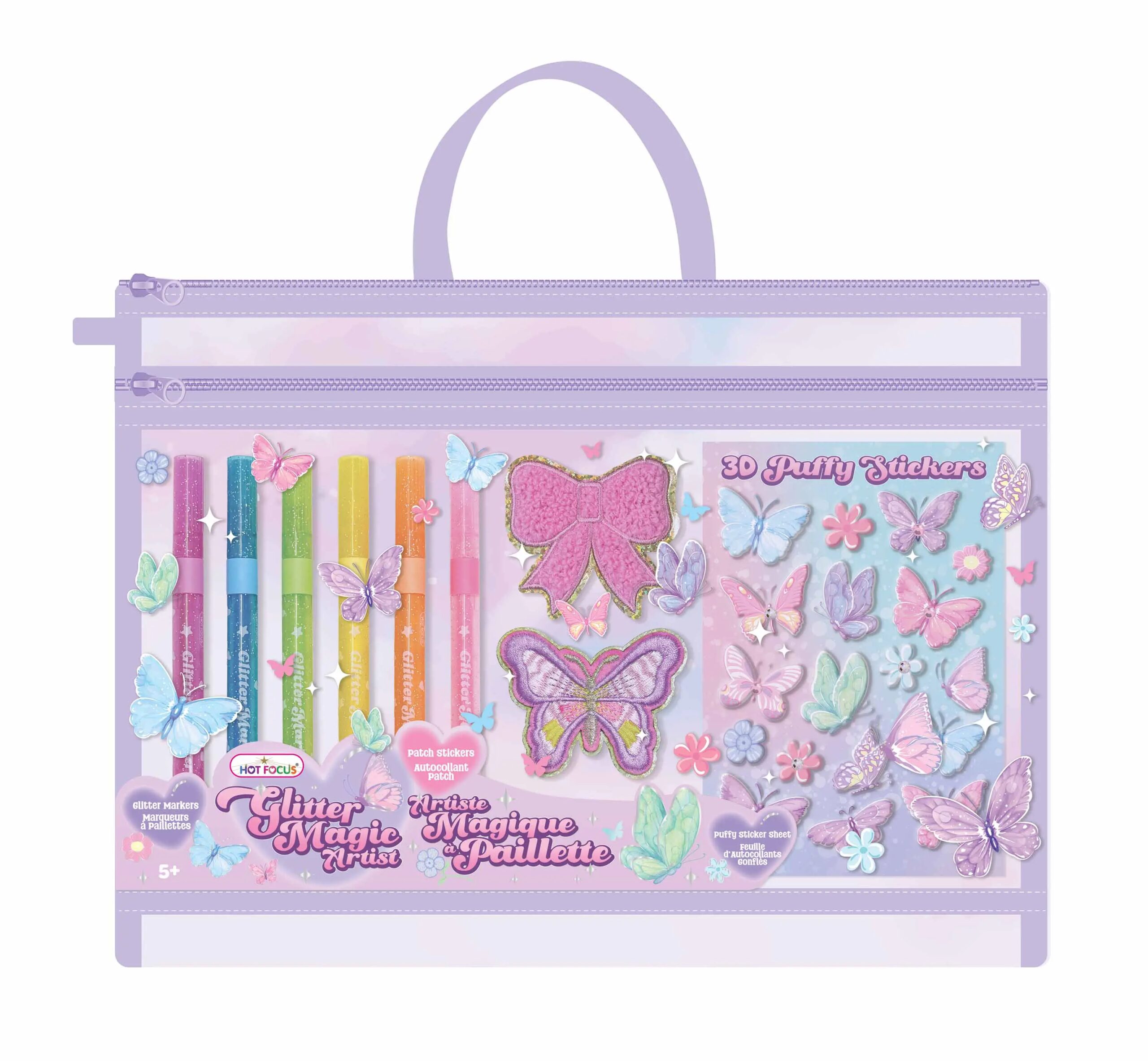 odoo-355TB-1767296074.jpg Glitter Magic Artist Set with 3D Puffy Stickers-Hot Focus - Image 1