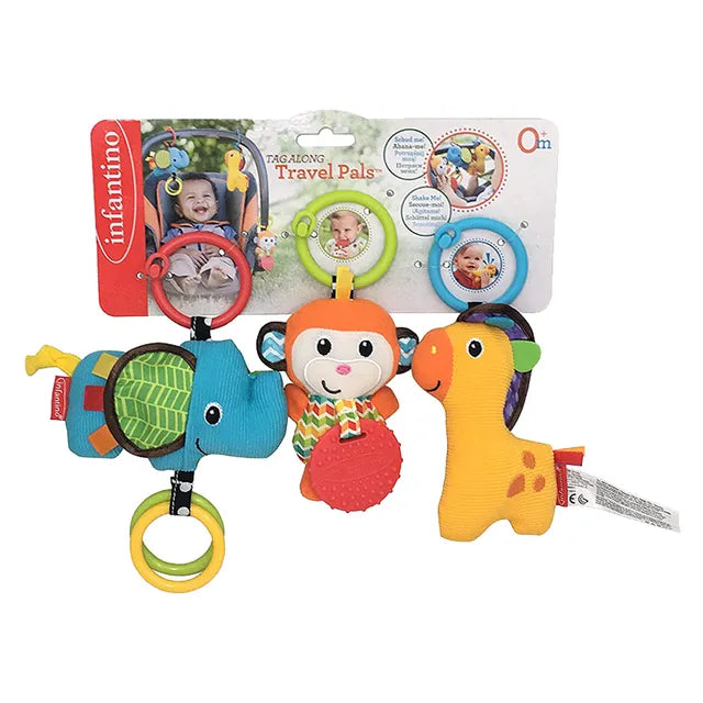 odoo-773554069426-1767295227.jpg Infantino - Tag Along Travel Pals - Animals - الصورة 1