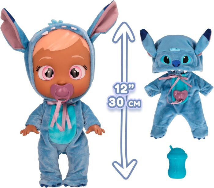 Cry Babies Stars Disney Stitch-12" Baby Doll - Image 4