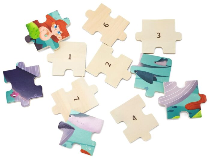 24-Piece Wooden Jigsaw Puzzle Sea Secret - Viga - Image 2