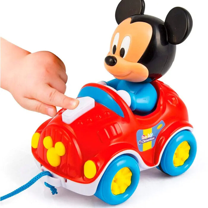 Clementoni-Disney Baby Mickey Pull Along Car - Image 4