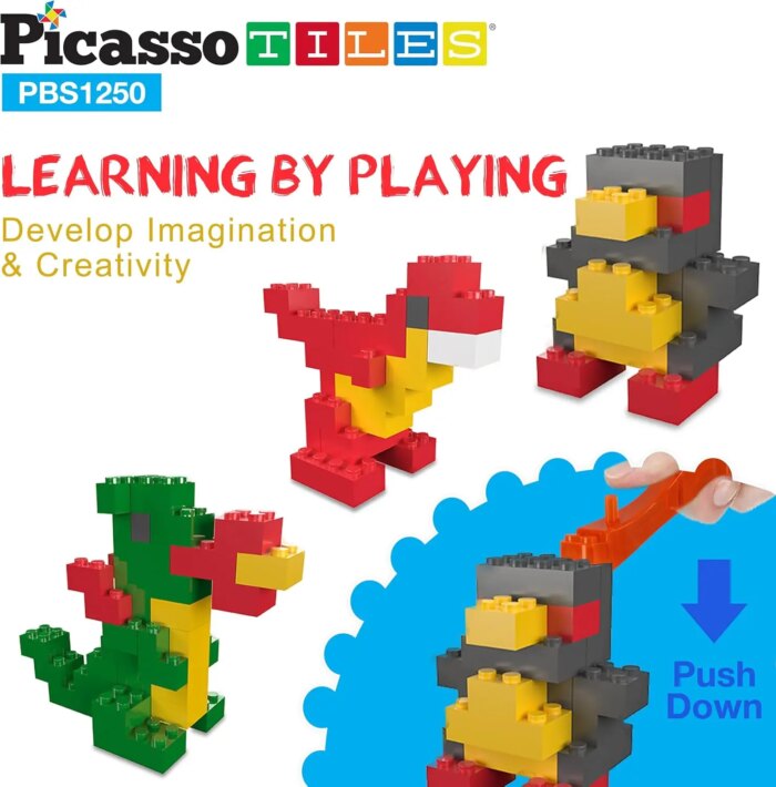 1250 Piece Building Block Set – PicassoTiles - Image 5