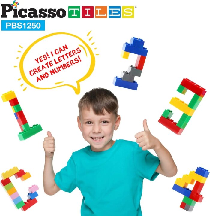 1250 Piece Building Block Set – PicassoTiles - Image 7
