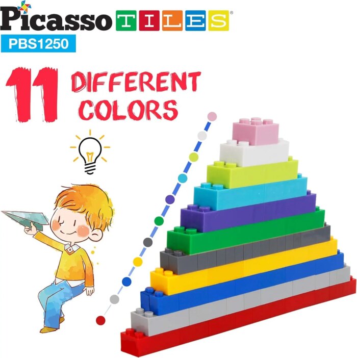 1250 Piece Building Block Set – PicassoTiles - Image 8