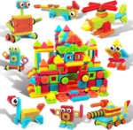 ⁦Hedgehog Building Block Set 240 pcs – PicassoTiles⁩ - الصورة ⁦2⁩