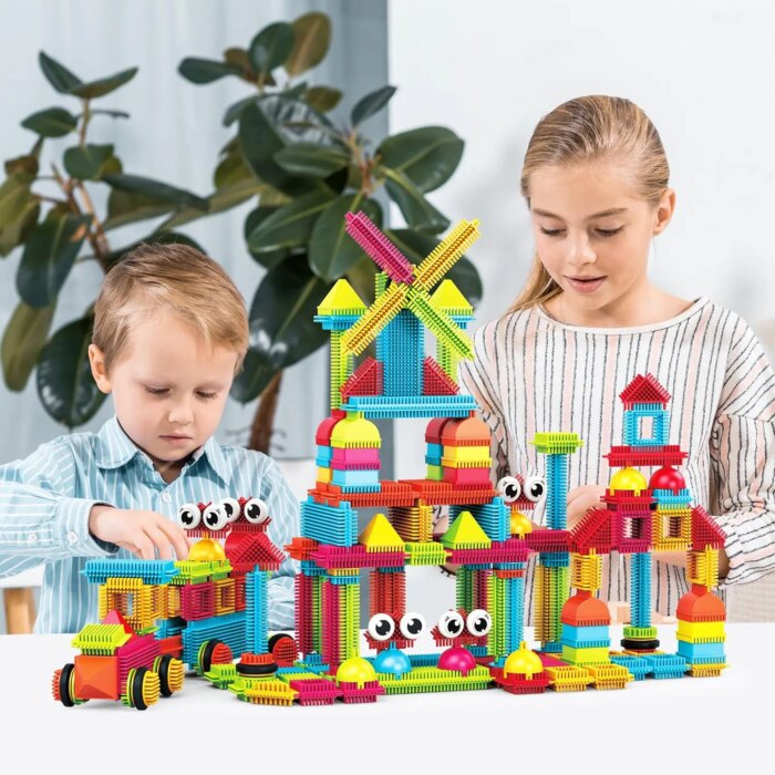 ⁦Hedgehog Building Block Set 240 pcs – PicassoTiles⁩ - الصورة ⁦3⁩