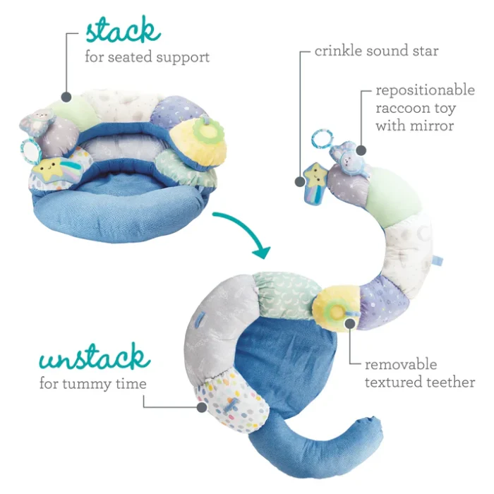 Infantino 2-in-1 Tummy Time & Seated Support - Image 7