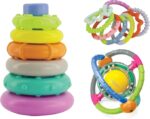 Infantino Box of Cheer - Stacking Rings & Rattle Activity Set