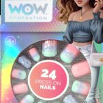 Set of 24 Adhesive Nails-WOW Generation