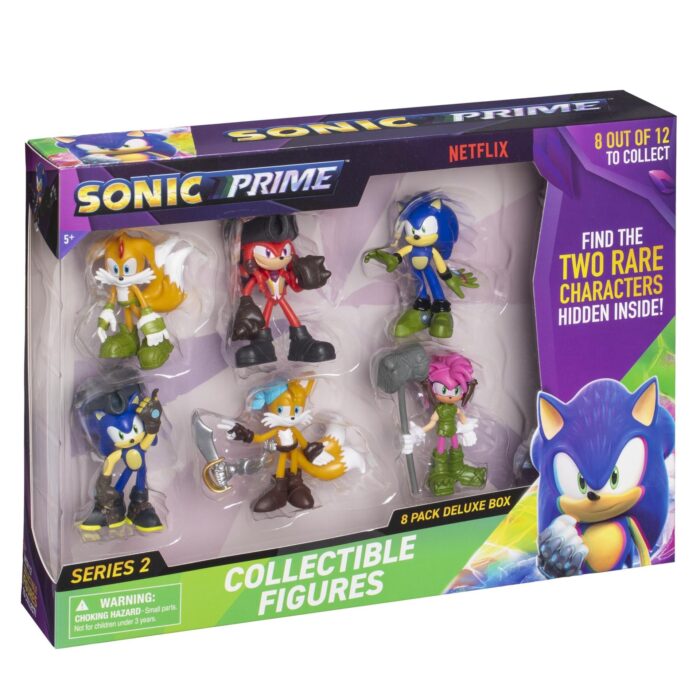 Sonic - Figures Deluxe Box w/ 2 Rare Hidden Characters - 8pcs - Image 2