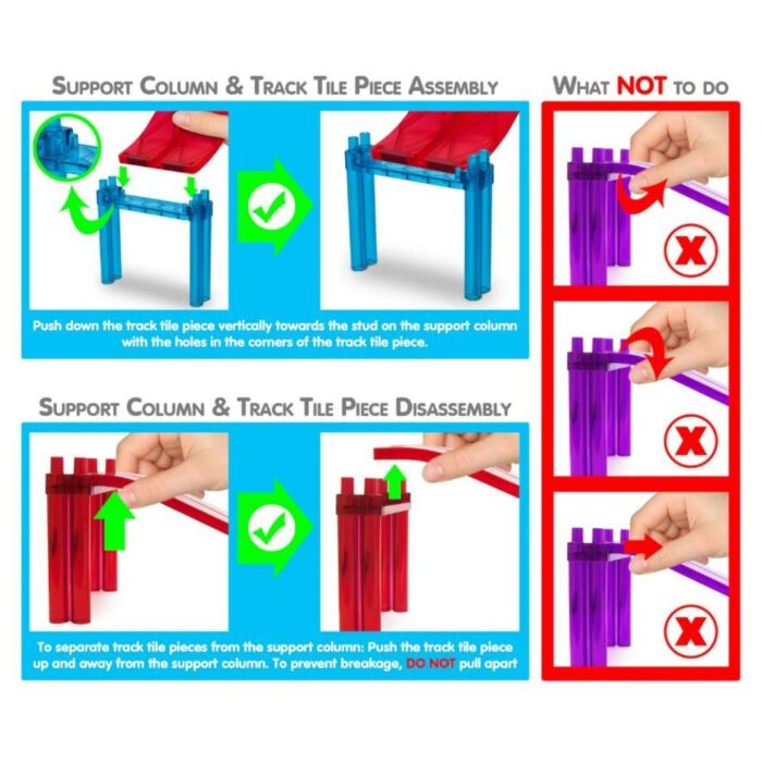 ⁦Picasso Tiles - Magnetic Race Track - 50 Pcs⁩ - الصورة ⁦7⁩