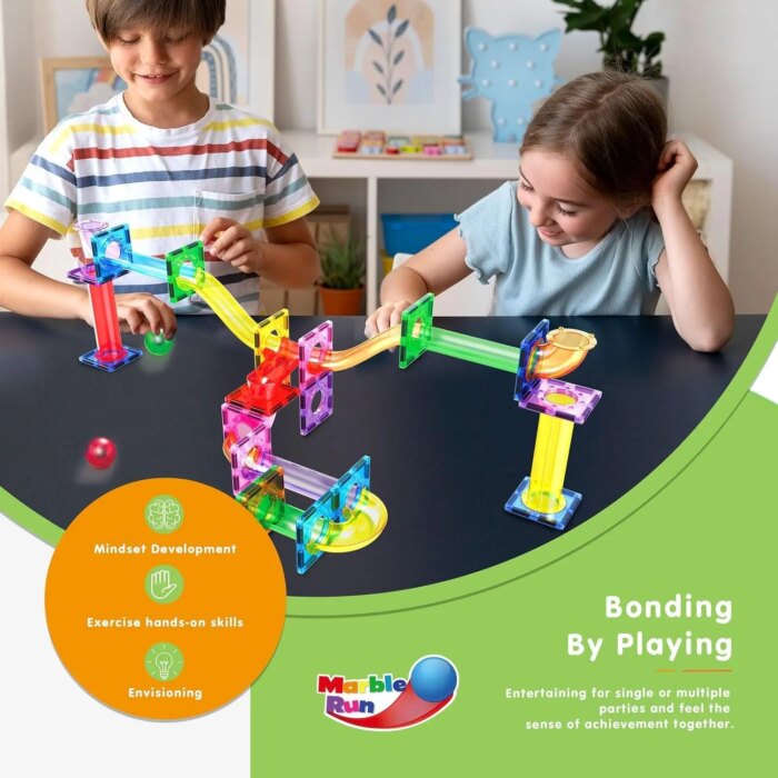 Magnetic Marble Run Set 40 pcs – PicassoTiles - Image 5